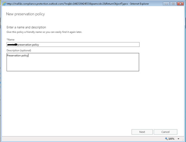 Office 365 Security Compliance – Legal Hold