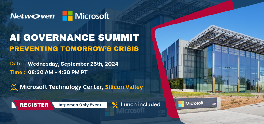 AI Governance Summit: Preventing Tomorrow’s Crisis at Microsoft Technology Center, Silicon Valley