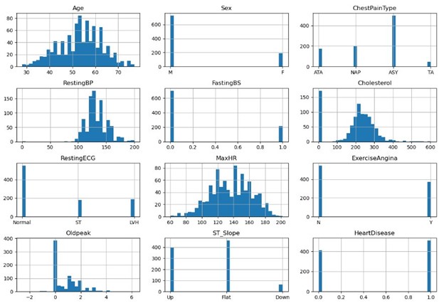 Machine Learning Model - the graph of patient