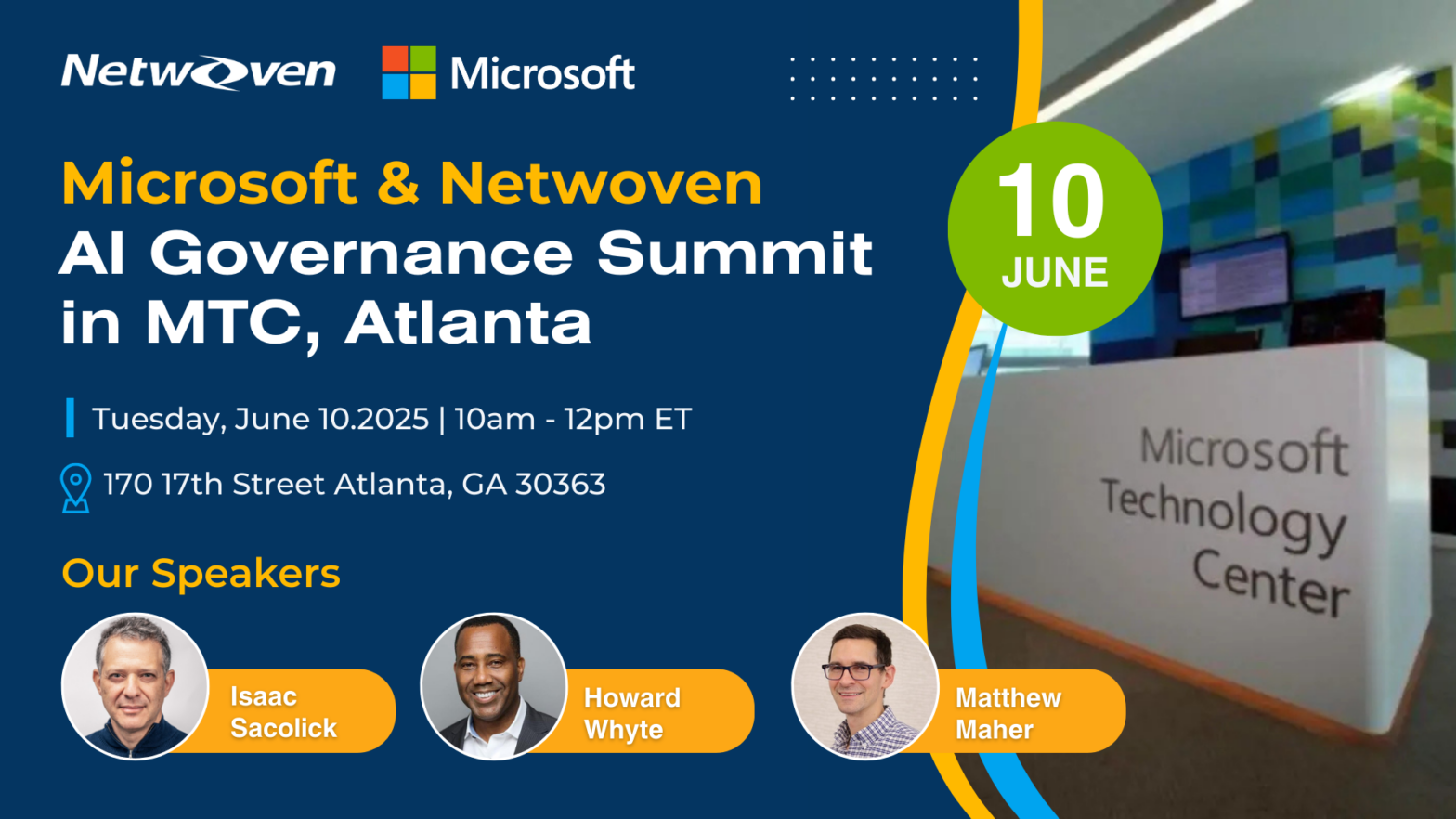 Microsoft & Netwoven AI Governance Summit in Microsoft Technology Center, Atlanta