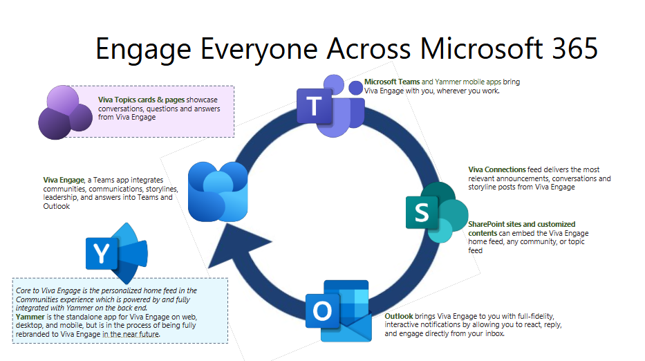 Some of the key features of Microsoft Viva