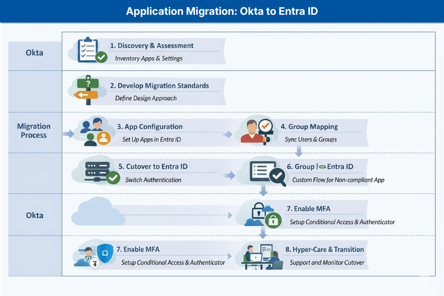 Application Migration Okta to Entra ID Canva